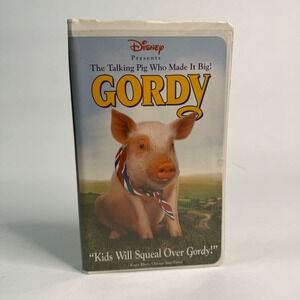 Disney Gordy VHS Movie Talking Pig Family Comedy 1995 Clamshell Case Stock 4369